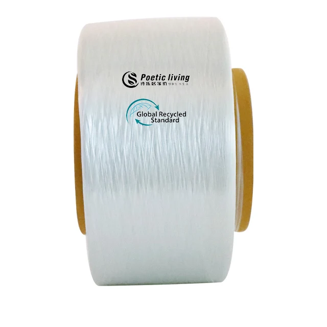 Высококачественная переработанная полиэфирная промышленная пряжа denier 5000D с сертификацией GRS