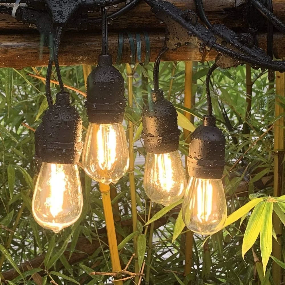 Smart led string light party decoration fence awning cafe light dimmable outdoor indoor lighting decoration lamps