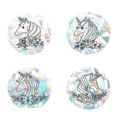 non adhesive unicorn stickers for girls butterflies sun catcher rainbow window sticker