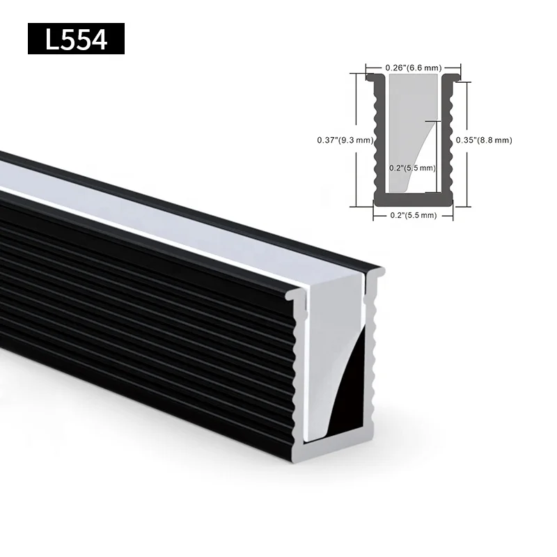 Factory Sale aluminium profile linear lighting strip channel extrusion housing Silicone surface aluminum led profile