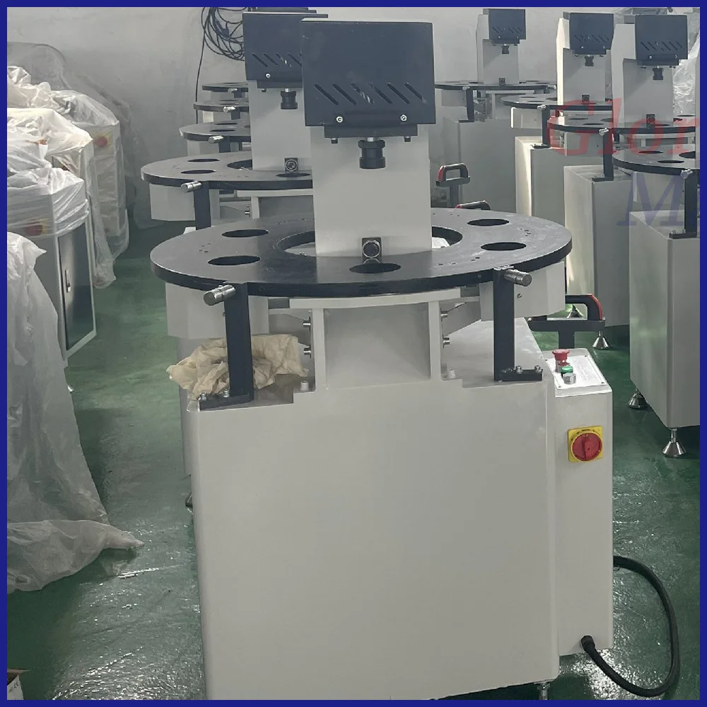 Single Punch Press Machine Aluminum Window Four Station Pneumatic Punching Making Machine