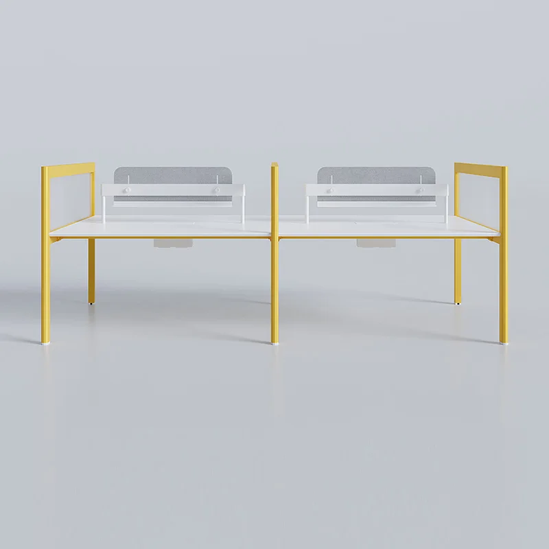 Meetco new design furniture open office area 4 people table computer partition cubicle office workstation desks