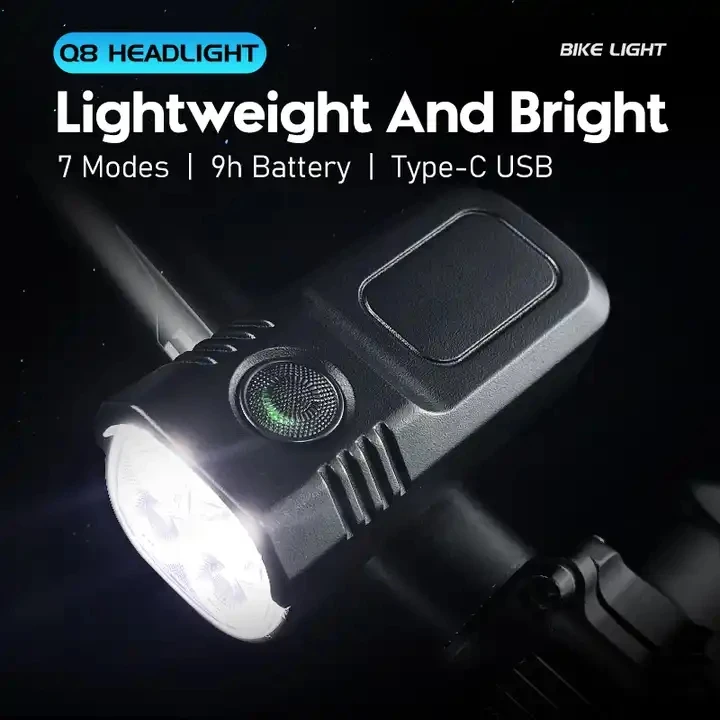 Hot Sale 500 Lumen Mini Bicycle Front Rear and Back Light Type-C Rechargeable Road MTB Mountain Sport Aluminum Bike Light Set