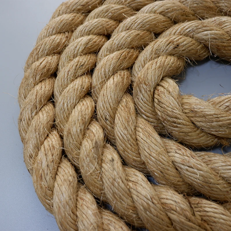 Наружный морской набор сизалевой веревки прочный и износостойкий 100% сизалевое волокно плетеная сизалевая веревка из конопли