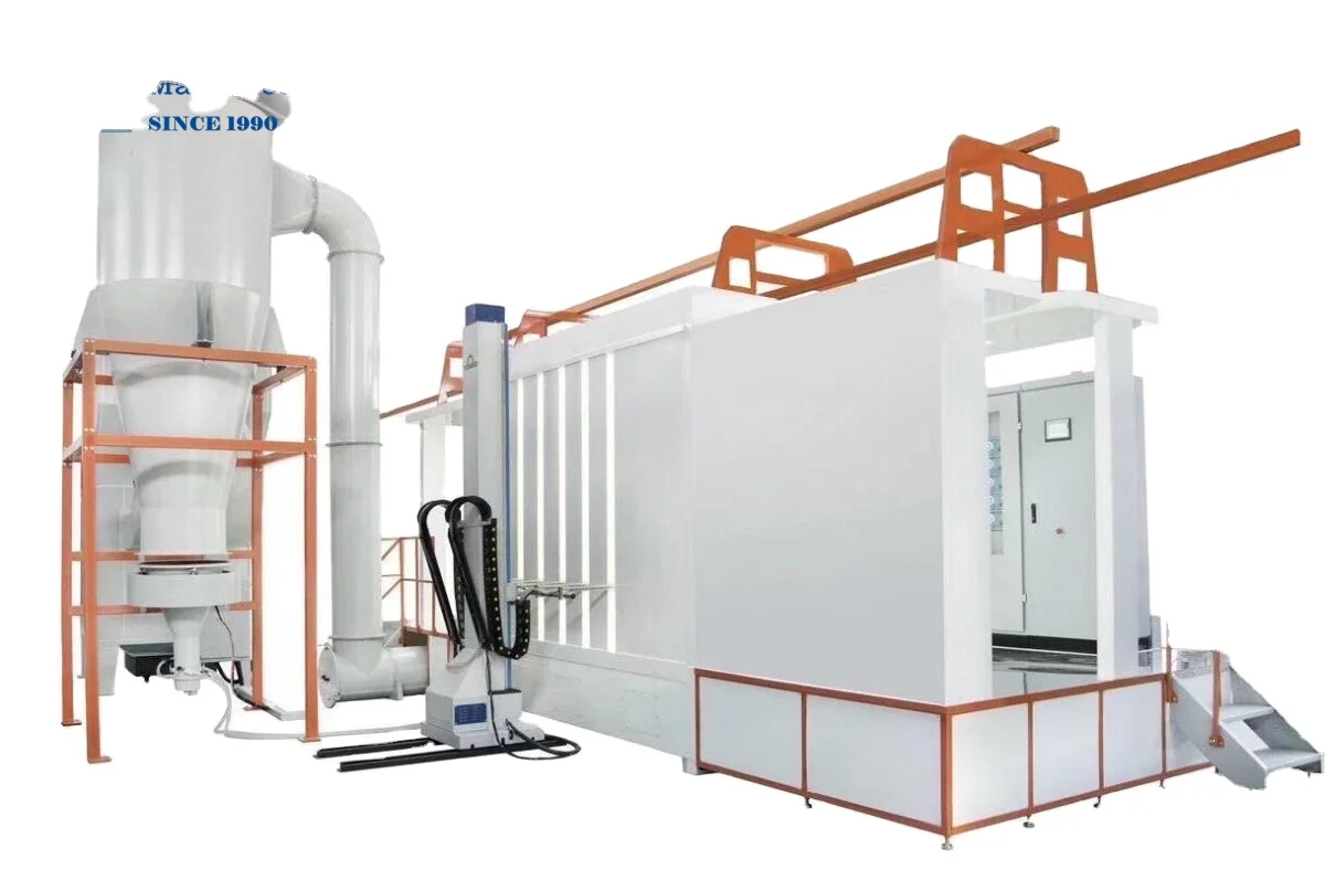 Lamp post steel pipe cabinet complete auto powder coating line for sale