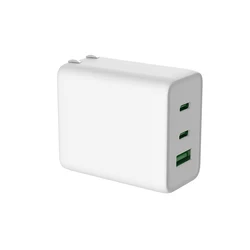 65W Fast Qc 3.0 Pd 3.0 usb type-c wall UK Plug  3 Ports port high power Charger Adapter  for Cell phone Tablet