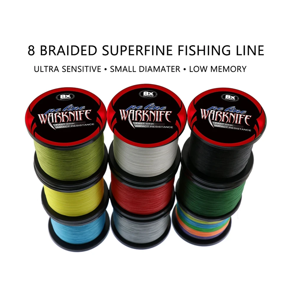Fast Delivery 8 strands 500 mts PE braided fishing line 6-300LB carp fish line
