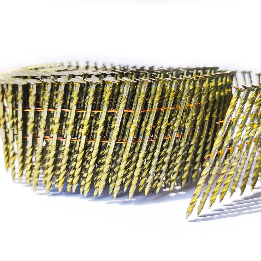 2 1/4'x.099' wire pallet coil nails used for wood pallet for CN90 nail gun