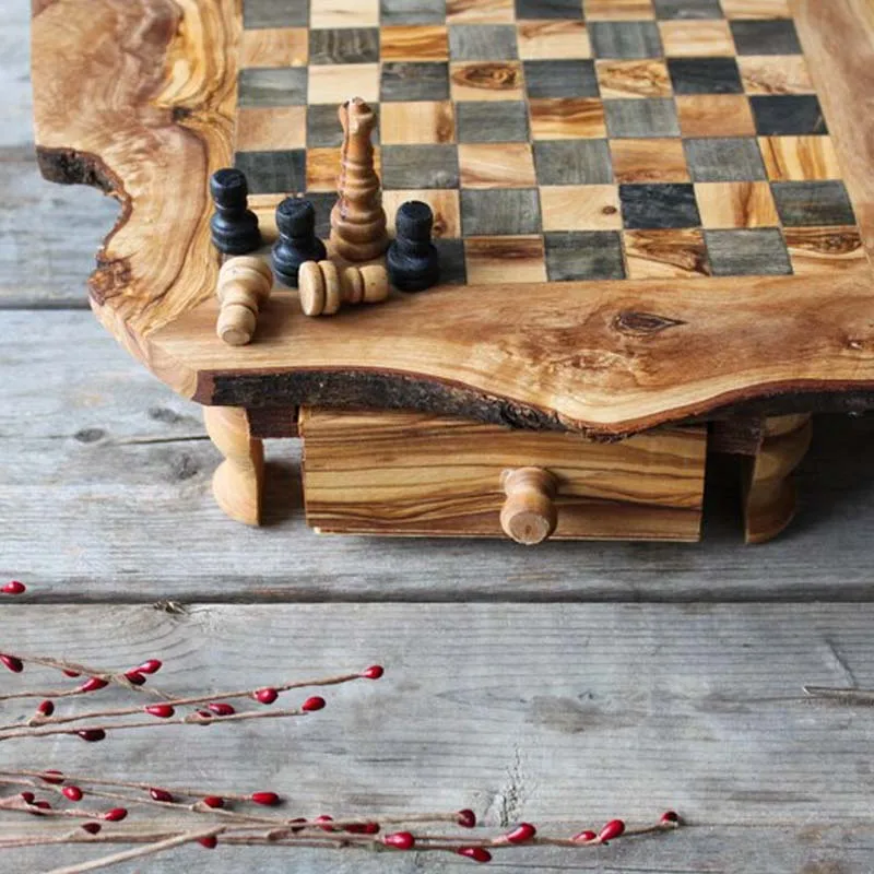 Custom Classic luxury wholesale Personalized Chess Set Beginner Chess Set for Kids wood Handmade chess board