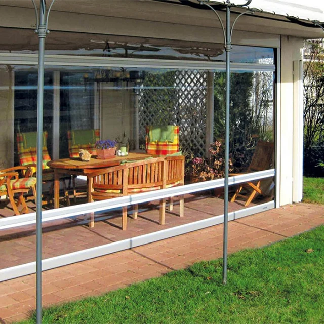 OUTDOOR Flame Resistance Roller Blinds Soft Glass Sheet Tent Window Waterproof Super Clear Vinyl Plastic PVC Material Film