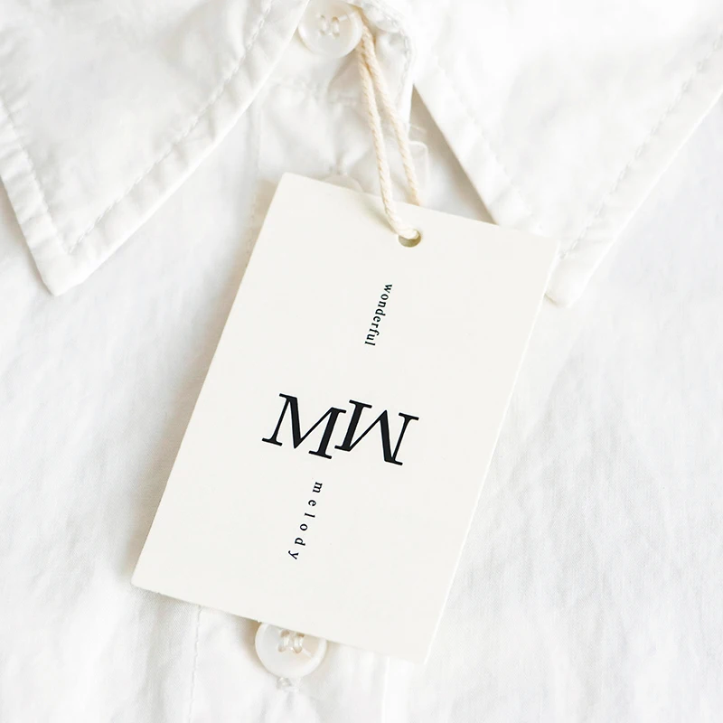 Custom Print Sustainable Paper Clothing Tags for Branded Garments Shoes and Bags Nice-Looking and Eco-Friendly