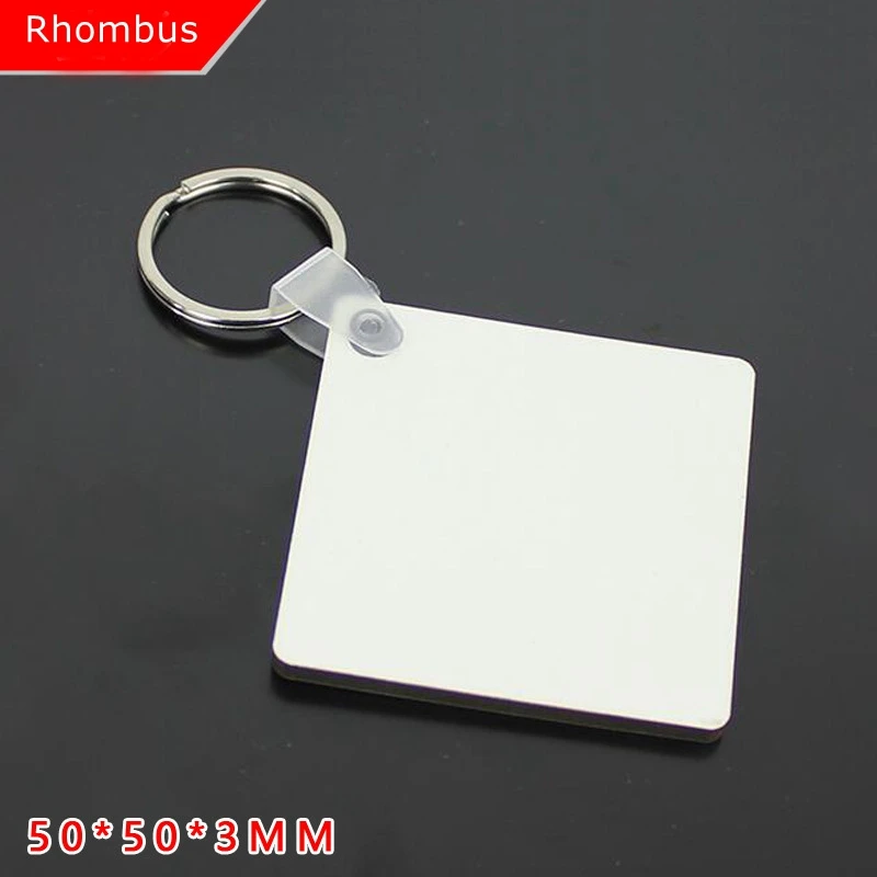 Blank Heat Transfer Keychain Sublimation Wooden Keychain Printable Sublimation MDF keychain