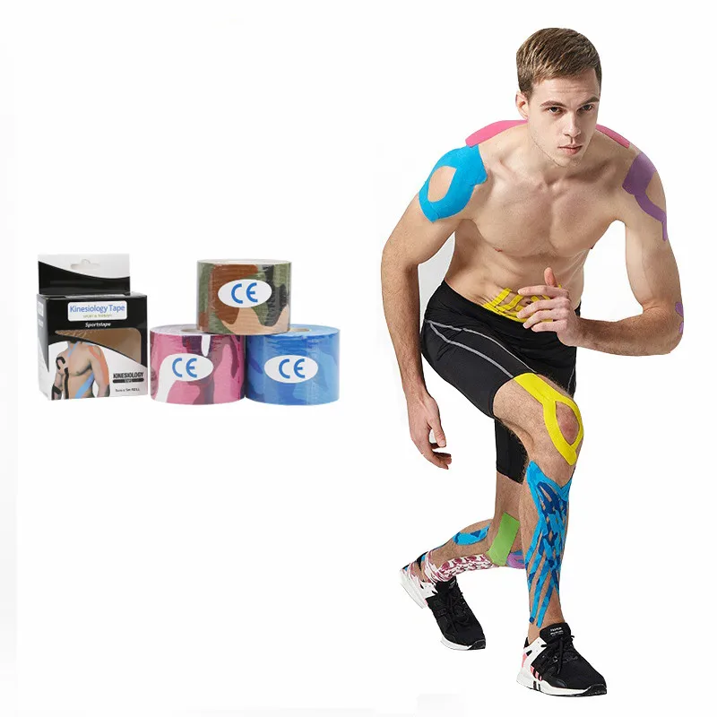 Customized Elastic Cotton Breathable Waterproof Kinesiology Medical Sports Tape