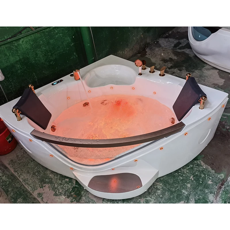 Faucet White Bathroom Modern Bathtub Freestanding Model Shenzhen Rose Gold Solenoid Bathtub Control Box Model Design Drainer