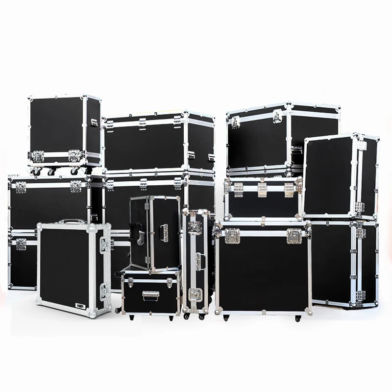 Custom Flight Cases for Equipment, Heavy Duty Utility Cable Transport Travel Storage Flight Road Case with Wheels