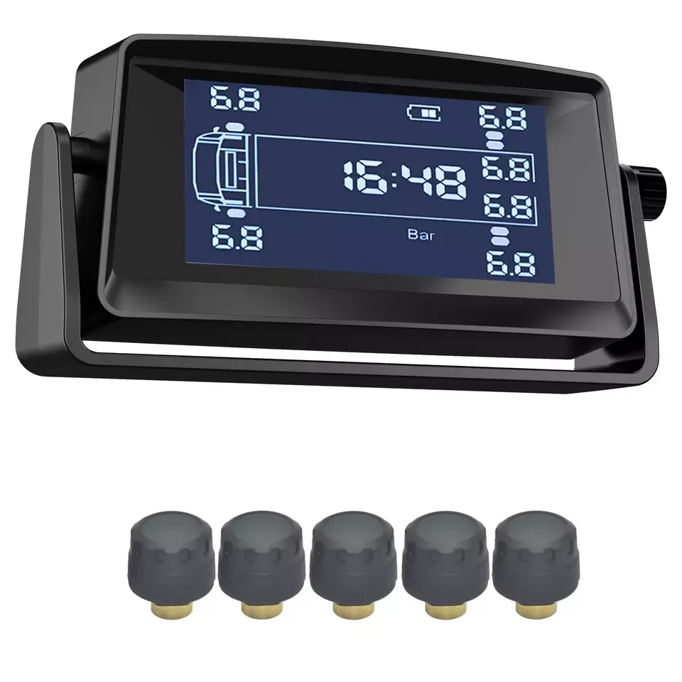 TPMS полуприцеп 6-24 колеса Цифровая беспроводная система контроля давления в шинах реальном времени с