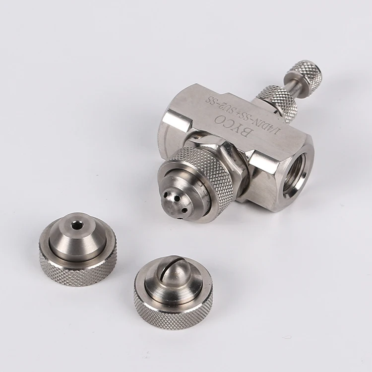 BYCO Industrial SS303 solid cone siphon fluid nozzle for spray dryer
