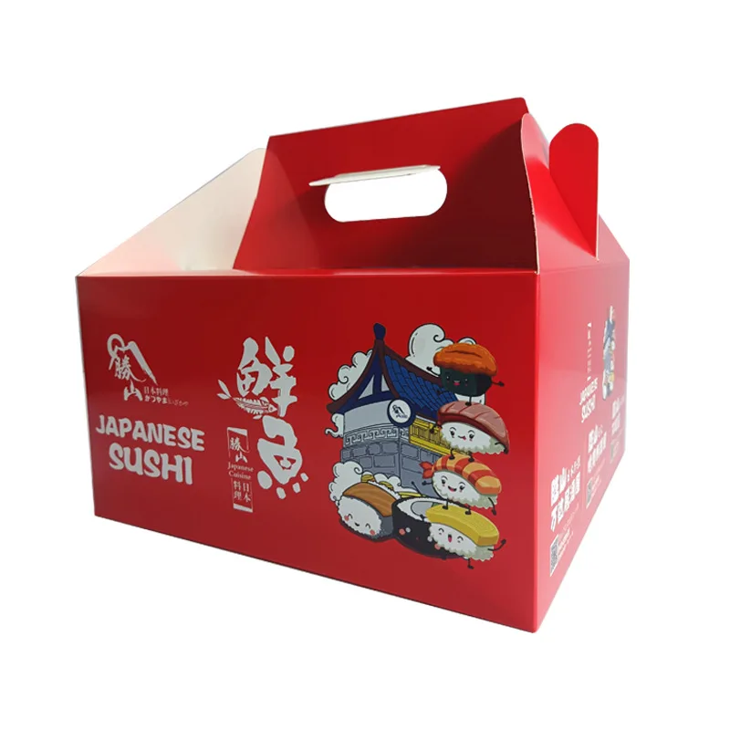Take-out food packaging boxes wholesale custom your own design chicken box snack small box