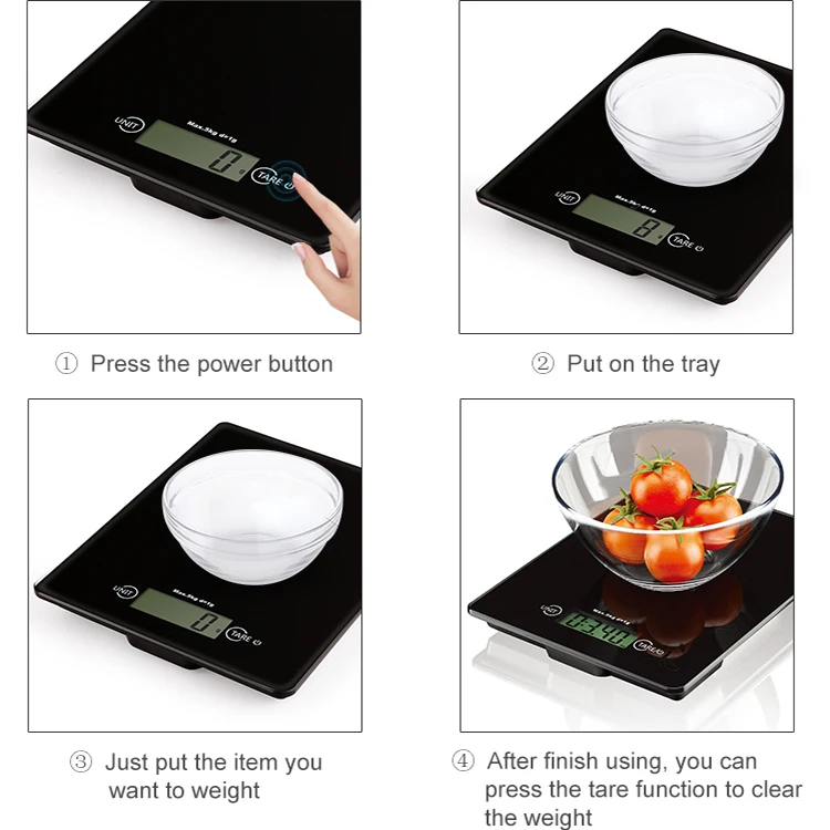 Popular High Accuracy Max 5000g Food Smart Kitchen Scale Food Scale Digital Kitchen Scale