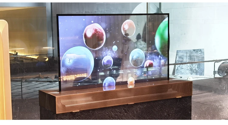 55 дюймов Oled прозрачная защитная пленка для экрана ультратонкий табло 4K oledtransparent дисплей на органических светодиодах