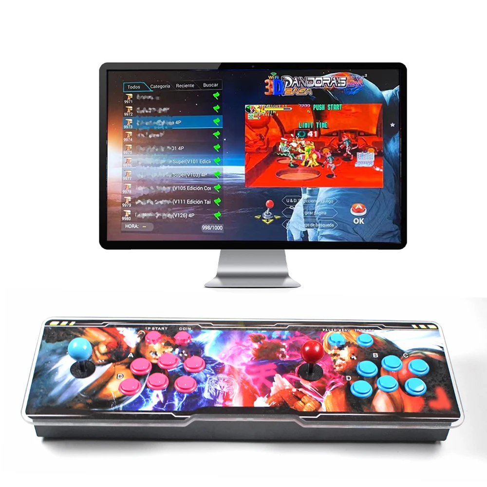 8000 in 1 Retro Games with 3D WiFi Market Arcade Game Box 1-4 Players Console Pandora Saga EX2 Support add / online games