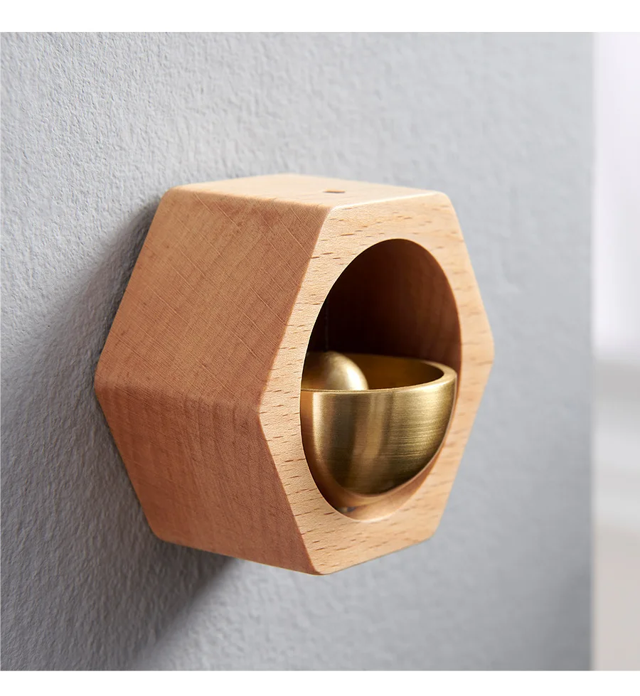 Most Popular Wholesale Cheap Home Decor Natural Solid Wood Hanging Wind Chime Bells