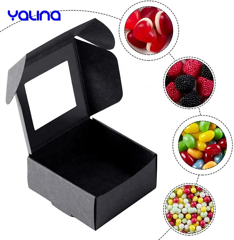 Ins popular printed logo paperboard cake boxes in bulk cake box with window dessert packaging boxes