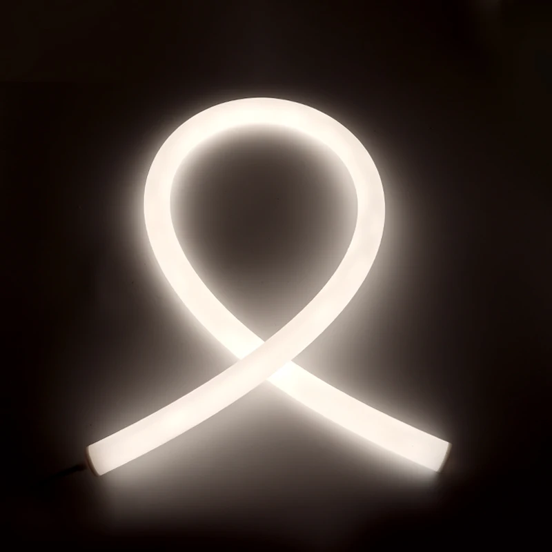 Amazon silicon tube 360 degree emitting LED neon strip round shape diameter 22mm waterproof LED neon flex light pendant