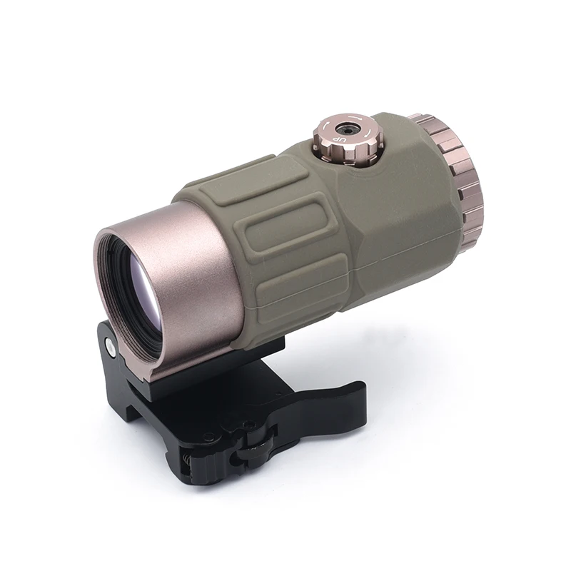 Tactical G45 5x Magnifier Scope For Camo color Optic Sight Compatible with Red Dot Magnifier