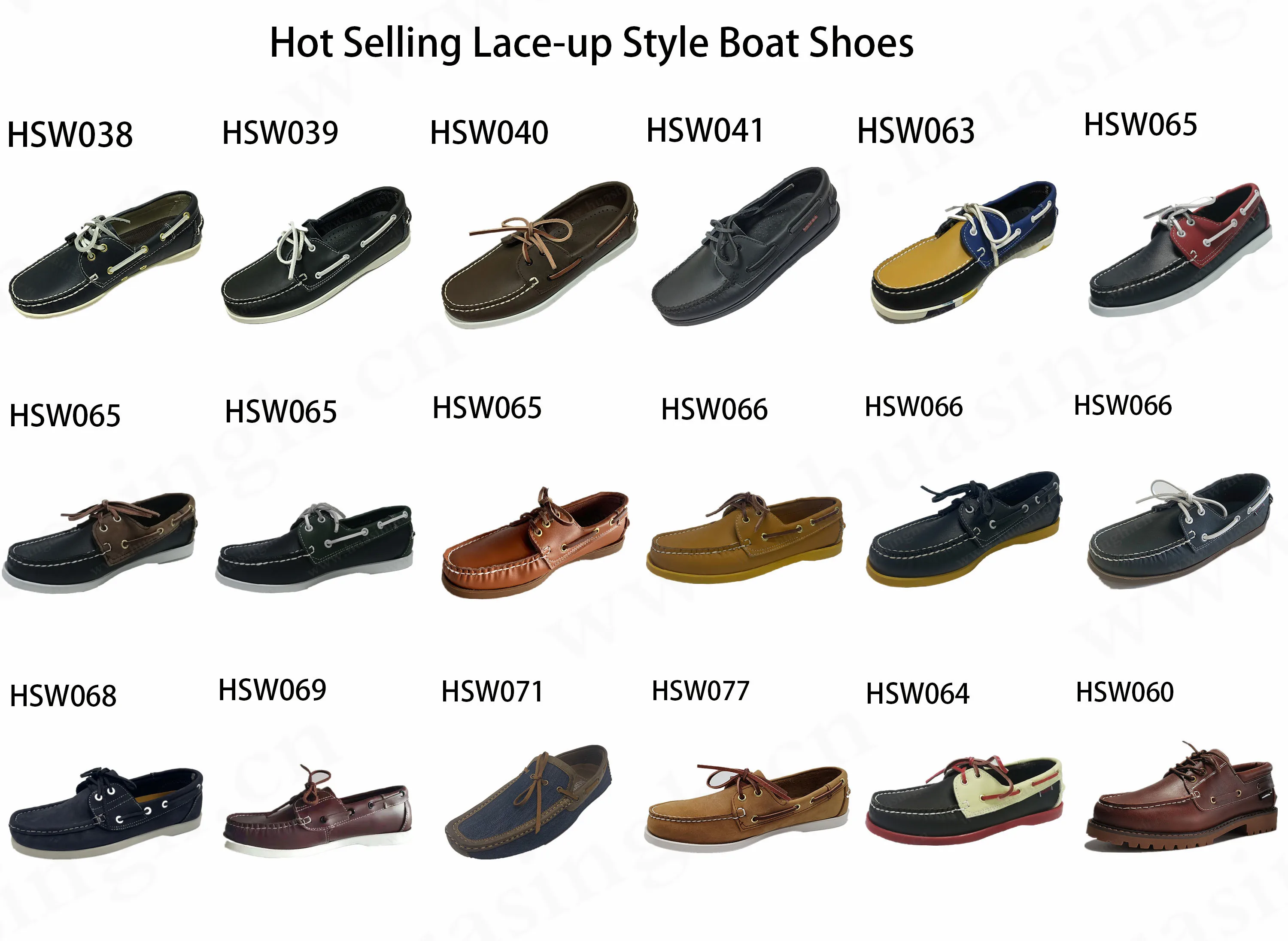 CR,affordable price lace-up style brown boat shoes long time standing comfy rubber outsole peas shoes HSW060