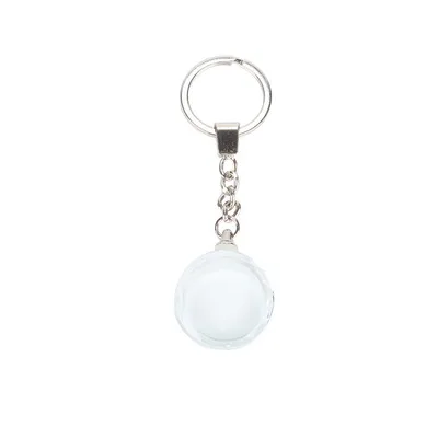 Wholesale Sublimation Blank Crystal Keychains Custom Logo Crystal Glass Keychain