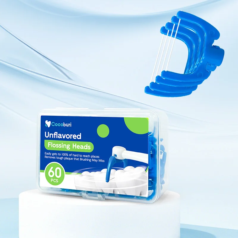 2024 New Arrival Y shape dental floss holders dental floss pick with Replacement Dental Floss Picks