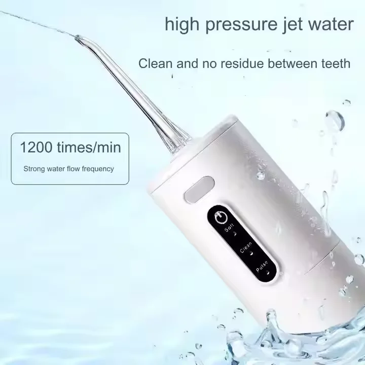 Portable dental teeth cleaning waterpick cordless electric oral irrigator water flosser for home travel