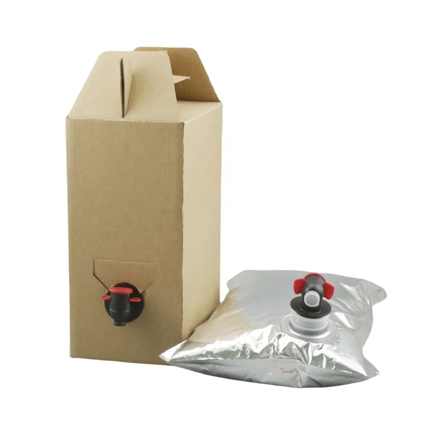 Liquid bag in box Aseptic bag  1L/2L/3L/4L/5L dispenser bag in box Juice Beverage Water Oil Milk coffee