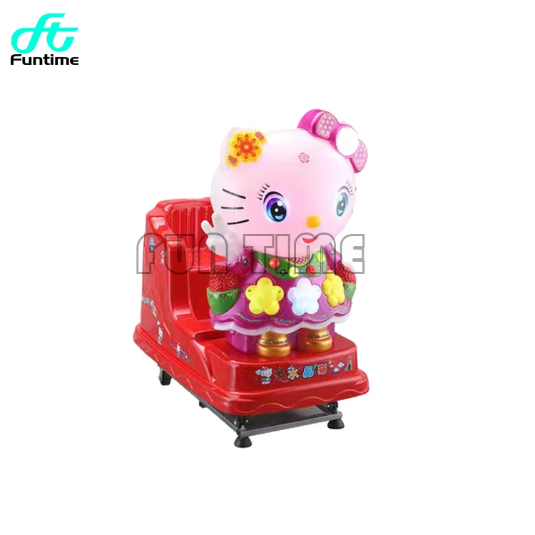 Super Cat Kiddie Ride Machine Indoor Game Center Arcade Coin Operated Swing Car Machine Factory Wholesale