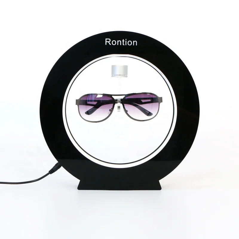 Glasses Magnetic Levitating Floating Rotating Display Racks Levitating Glasses Sunglasses Stand Eyewear Display with Led Light