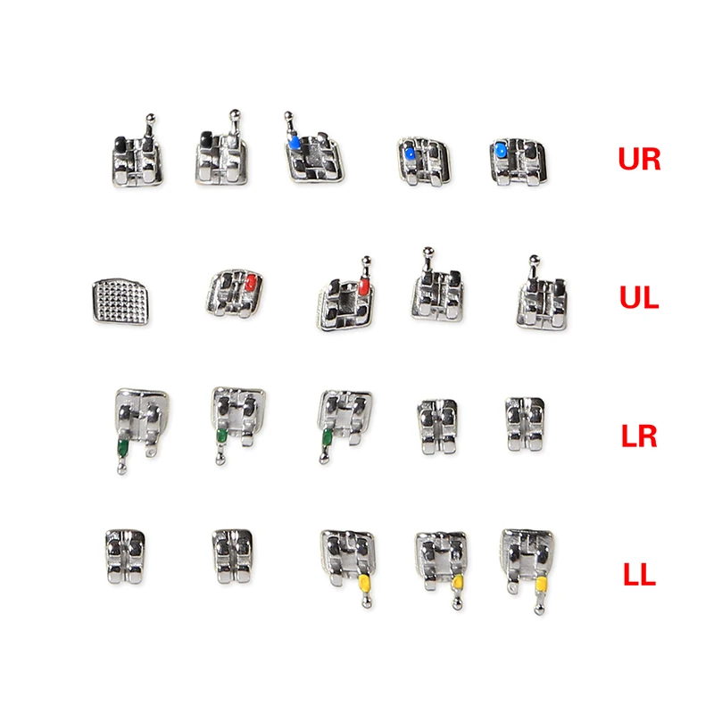 High quality Dental mini orthodontic Brackets standard edgewise mini metal brackets