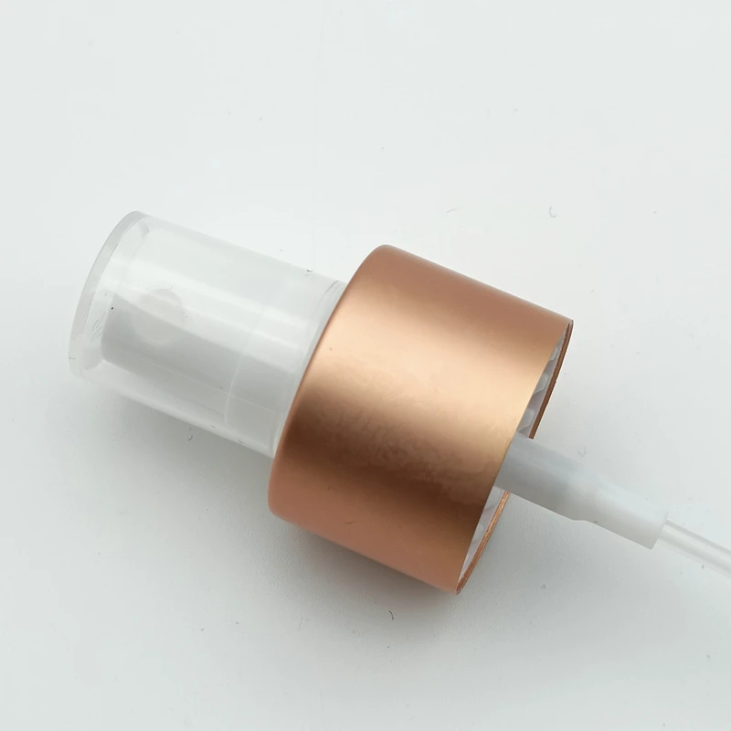 18 20 24 410 Matte glossy gold/silver aluminum fine plastic mini mist spray pump body perfume mist sprayer