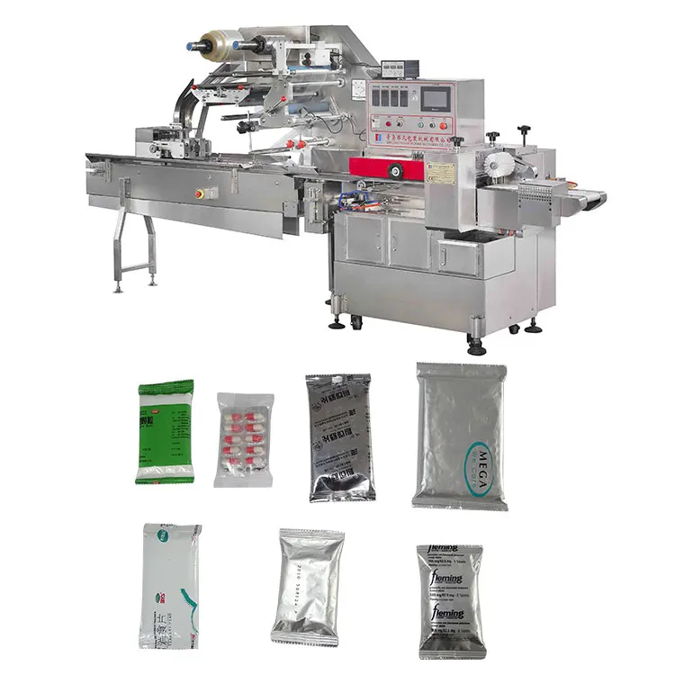 Multi-Function Horizontal flow packing machine for ice lolly/candy/chocolate bar snack food pouch