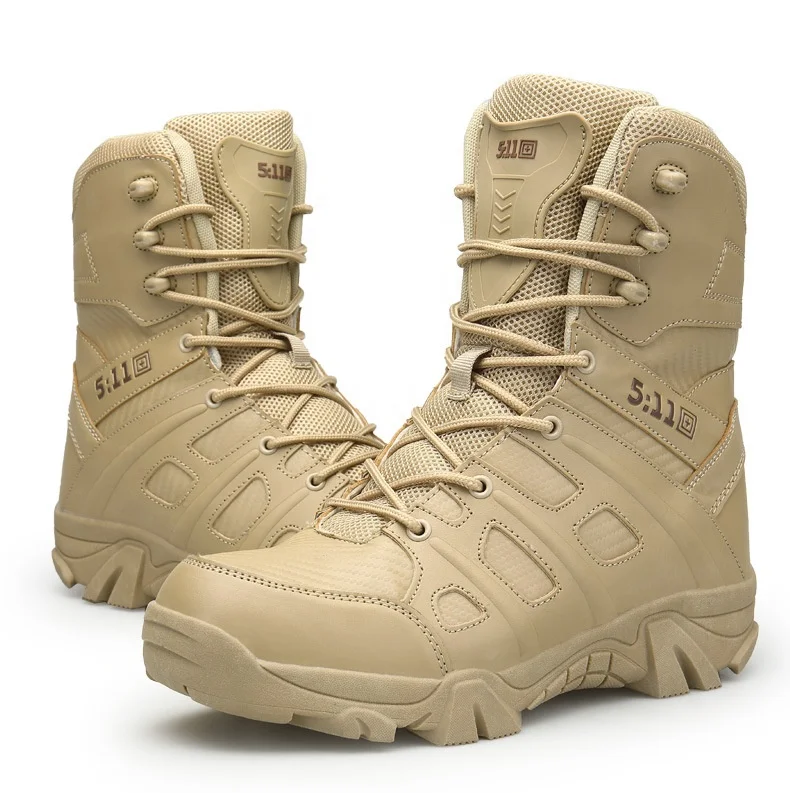 
Mens High Top Army Desert Hiking Tactical Military Boots Outdoor Combat Safty Toe Shoes 