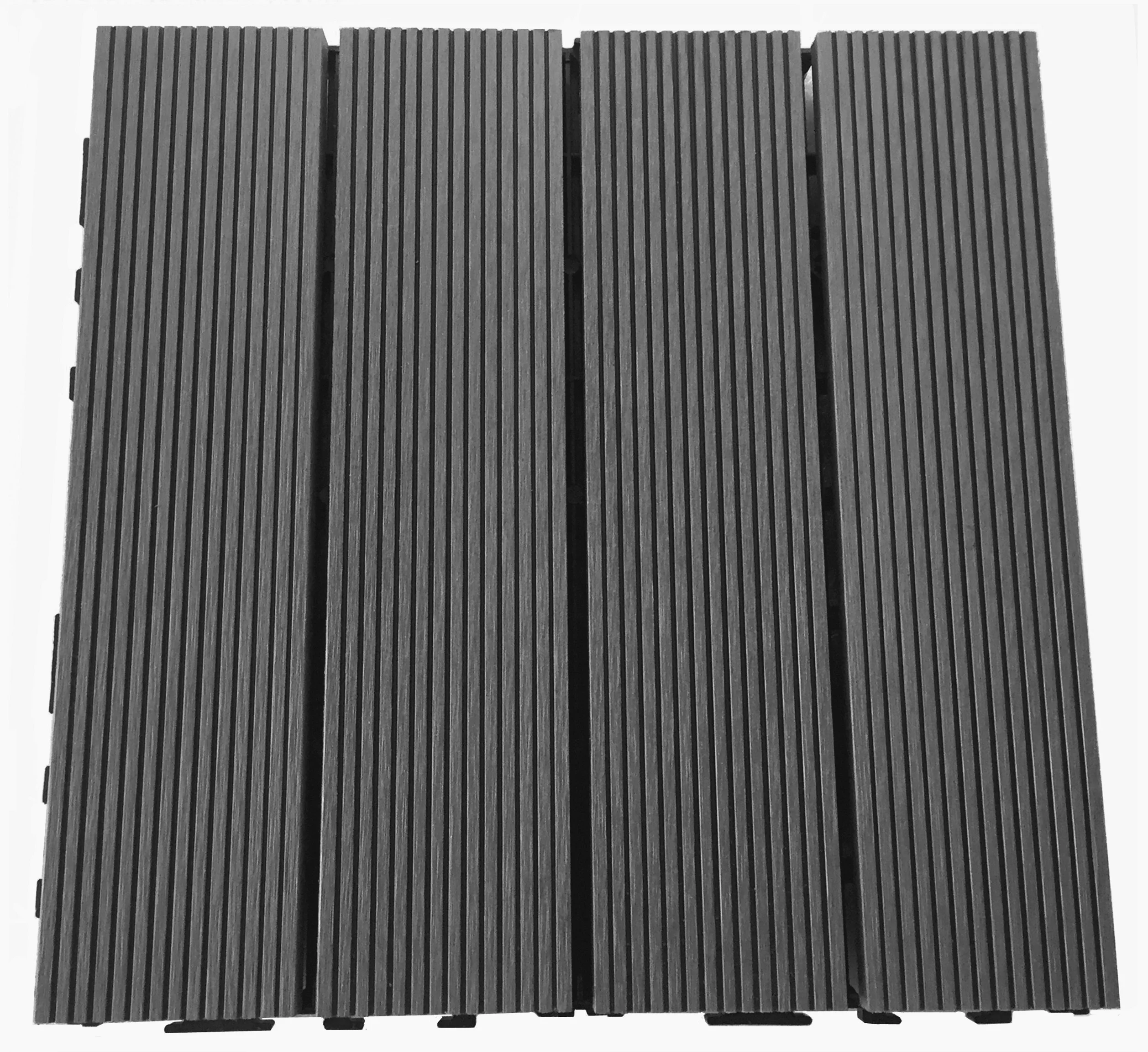 DIY wood plastic composite floor patio garden swimming pool balcony piso walkway roof tiles WPC board interlocking deck tiles