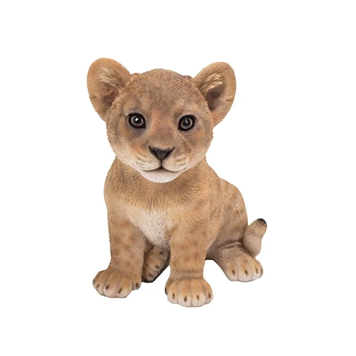 Домашний сад Декор подарок полирезиновая яркая Маленькая детская статуя льва