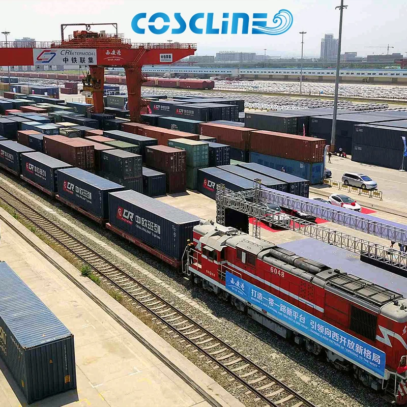 Coscline International Freight Forwarder Railway Freight Shipping To Germany Netherlands