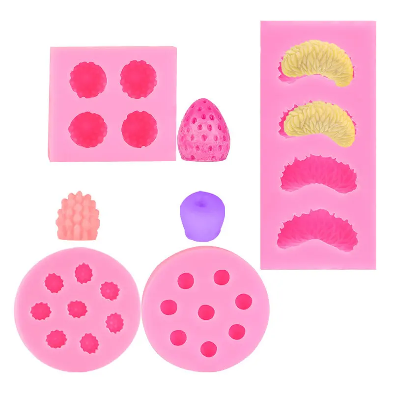 Hot-selling Fruit Fondant Silicone Mold Chocolate Candy Mold Cake Decoration Mold