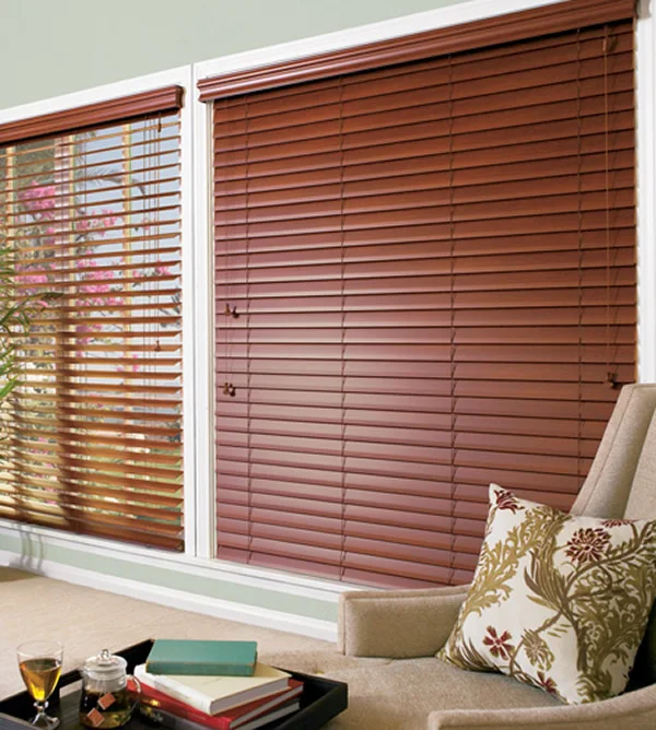 Blackout blinds Remote control Venetian wooden blinds motorzed