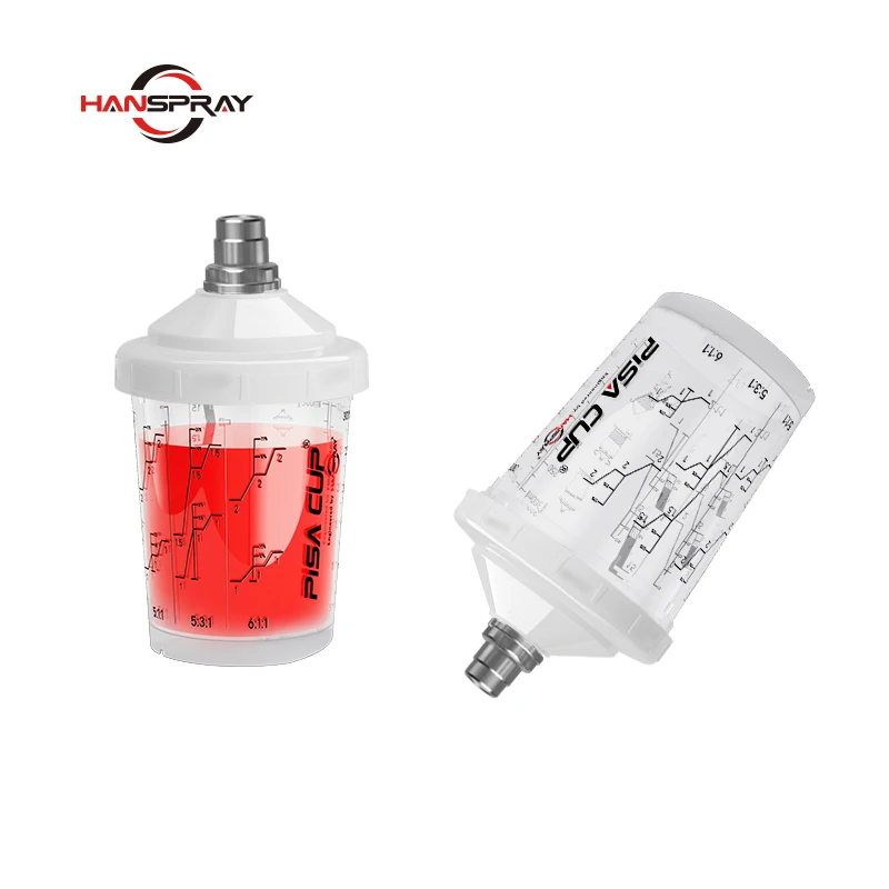 600ml Disposable Spray Gun Cups paint measuring cup For Auto Care Paint Refinishing