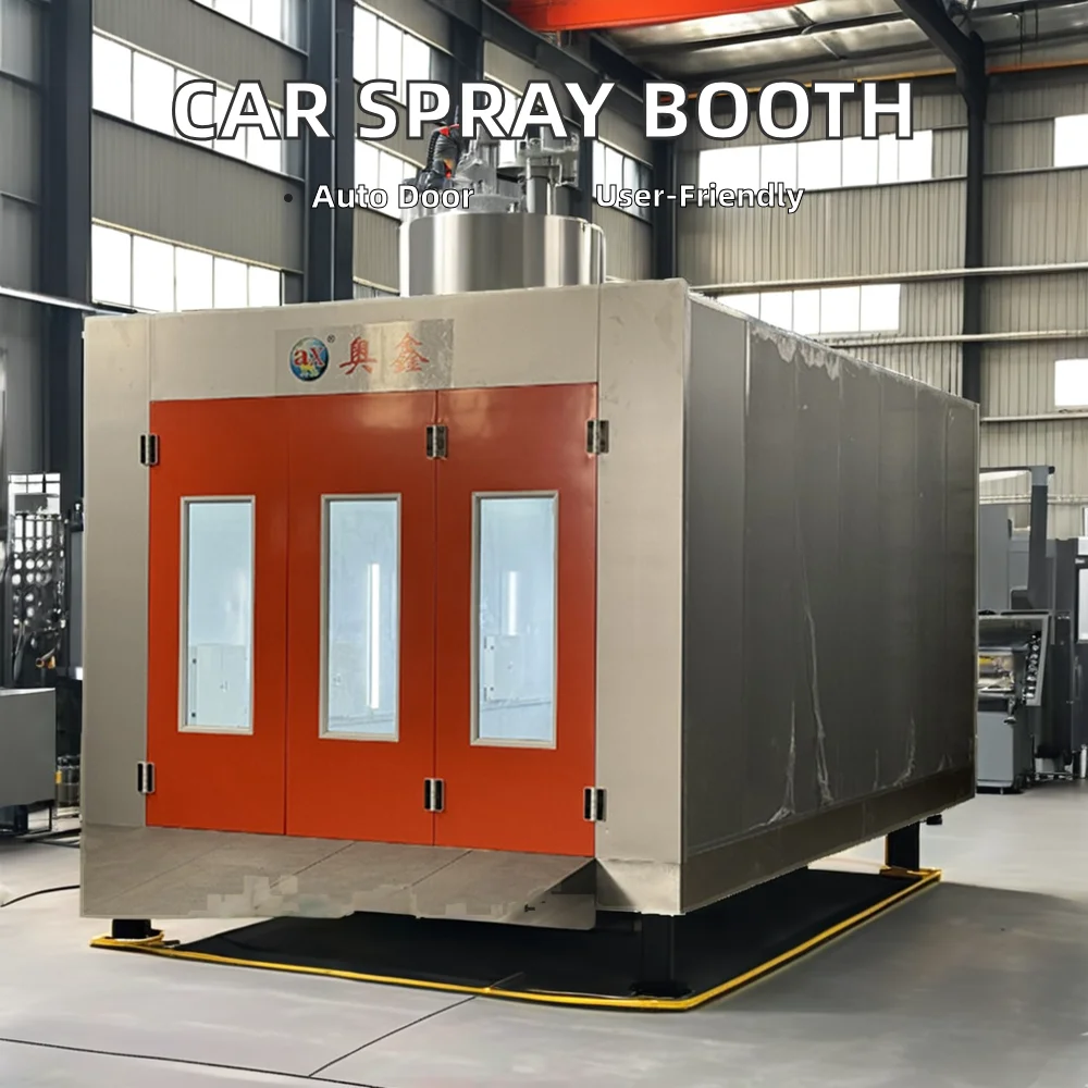 Custom Sizable Automotive Spray Booth with Exhaust Fans for Vehicle Paint Application