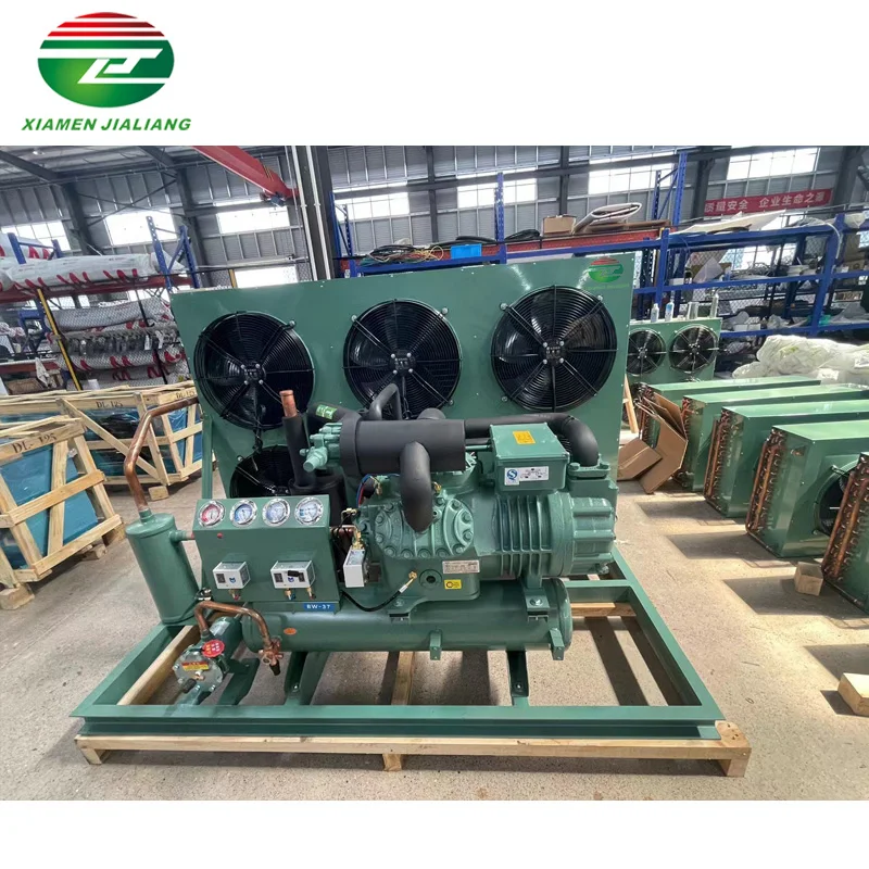 Air Cooled Industrial 380v Condensing Unit For Fish Storage