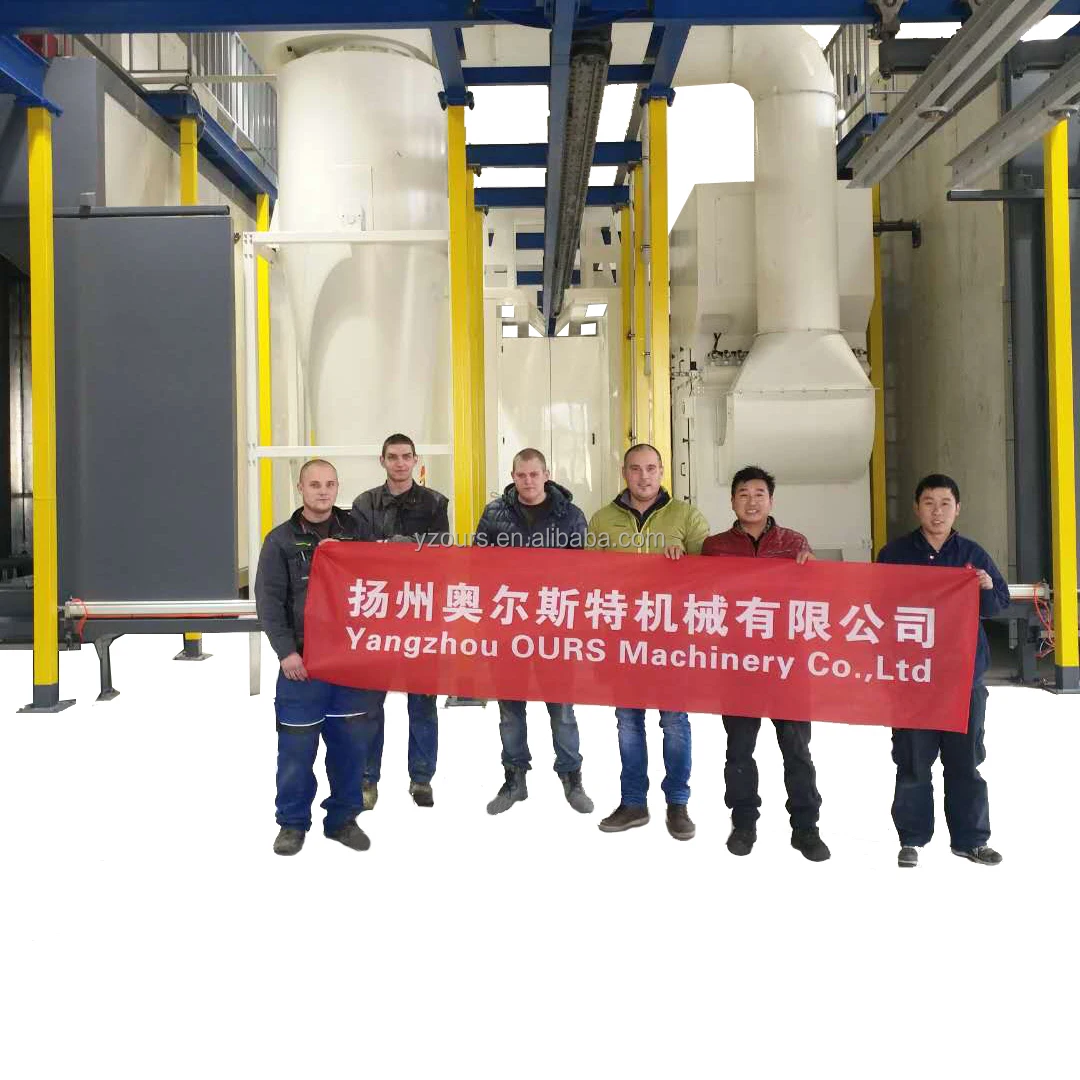 China manufacturer industrial powder painting machinery equipment and spraying coating production lines for metal products