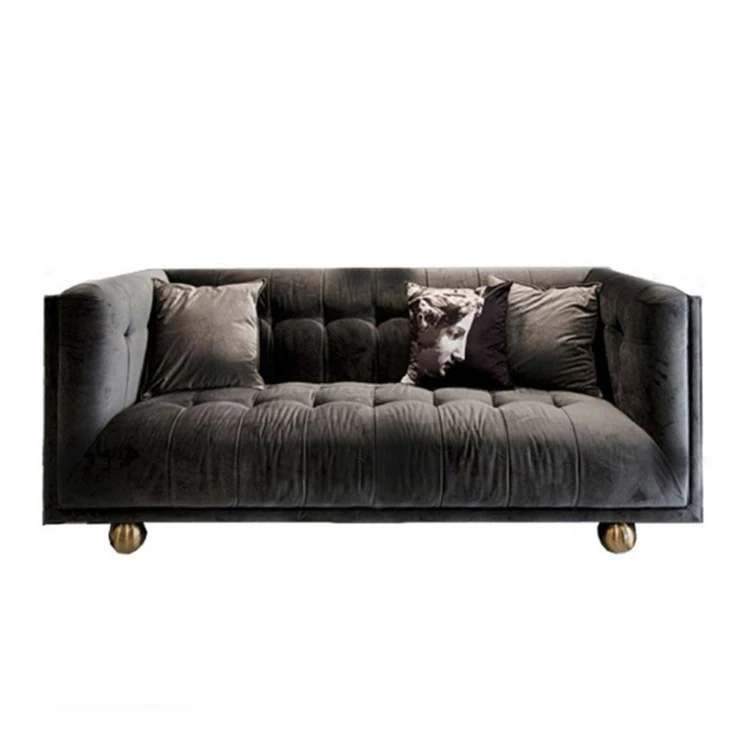 Заводская Роскошная дешевая бархатная мебель chester pull button для дивана chesterfield